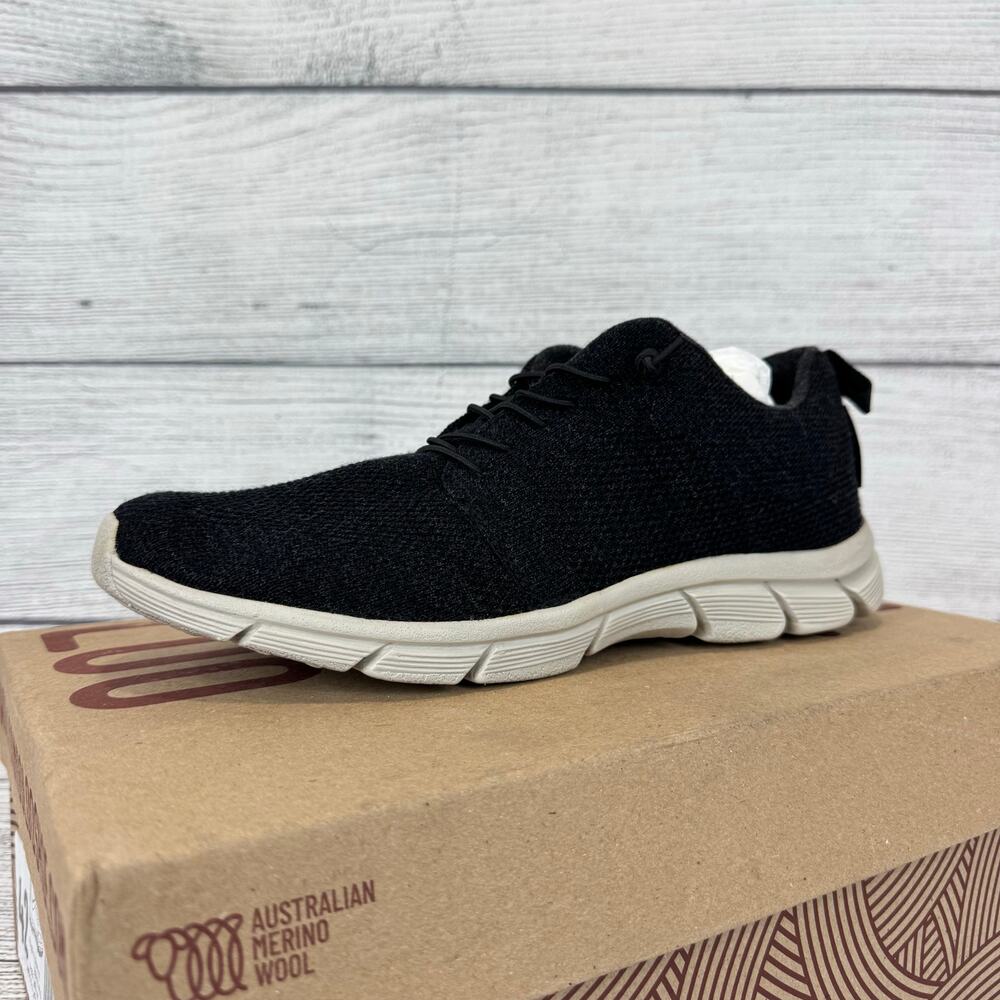 Woolloomooloo Men's Fraser ll Merino Wool Gray Slip On Sneakers Size 9-9.5